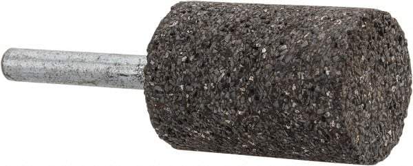Norton - 1" Head Diam x 1-1/2" Thickness, W221, Cylinder End, Zirconia Alumina Mounted Point - Very Coarse Grade, 24 Grit, 24,490 RPM - Benchmark Tooling