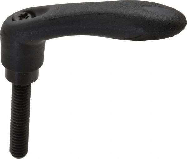 Gibraltar - 5/16-18, 0.53" Hub Diam, Thermoplastic Elastomer Adjustable Clamping Handle - 1.57" Stud Length - Benchmark Tooling