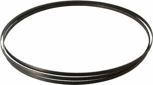Starrett - 14 TPI, 6' 8" Long x 1/4" Wide x 0.025" Thick, Welded Band Saw Blade - Carbon Steel, Toothed Edge, Raker Tooth Set, Flexible Back, Contour Cutting - Benchmark Tooling