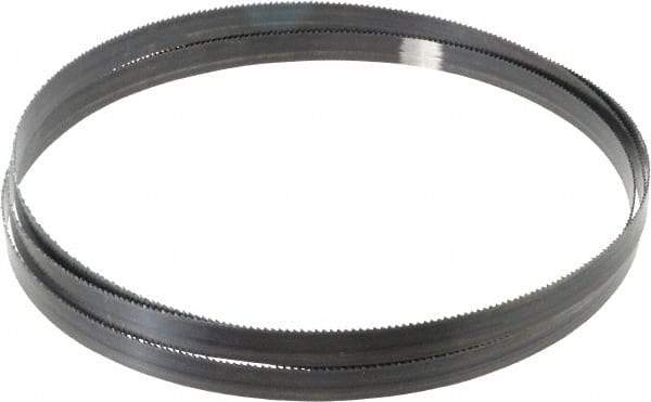 Starrett - 10 TPI, 7' 9" Long x 5/8" Wide x 0.032" Thick, Welded Band Saw Blade - Carbon Steel, Toothed Edge, Raker Tooth Set, Flexible Back, Contour Cutting - Benchmark Tooling