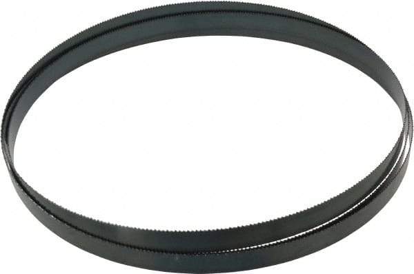 Starrett - 10 TPI, 9' 6" Long x 3/4" Wide x 0.032" Thick, Welded Band Saw Blade - Carbon Steel, Toothed Edge, Raker Tooth Set, Flexible Back, Contour Cutting - Benchmark Tooling