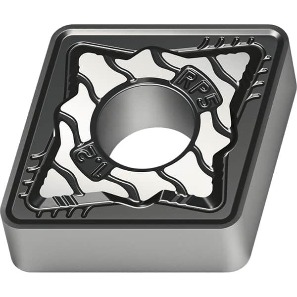 Walter - CNMG544 RP5 Grade WPP30S Carbide Turning Insert - TiCN/Al2O3/TiN Finish, 80° Diamond, 5/8" Inscr Circle, 1/4" Thick, 1/16" Corner Radius - Benchmark Tooling
