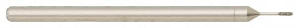 Made in USA - 3/4" Head Diam x 0.394" Head Thickness Diamond (Abrasive) Grinding Pin - 1/4" Shank Diam Fine Grade, 120 Grit - Benchmark Tooling