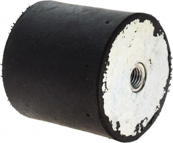 Tech Products - 410 Lb Capacity, 1/2-13 Plate/Plate Vibration Isolator - 3-1/8" Diam, 3" High - Benchmark Tooling