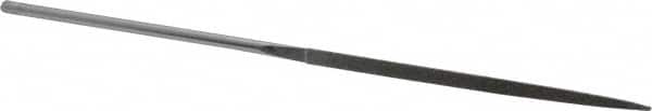 Grobet - 5-1/2" OAL Very Fine Three Square Needle Diamond File - 2-1/2 LOC, 220 Grit - Benchmark Tooling