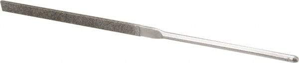Grobet - 5-1/2" OAL Fine Equalling Needle Diamond File - 2-1/2 LOC, 220 Grit - Benchmark Tooling