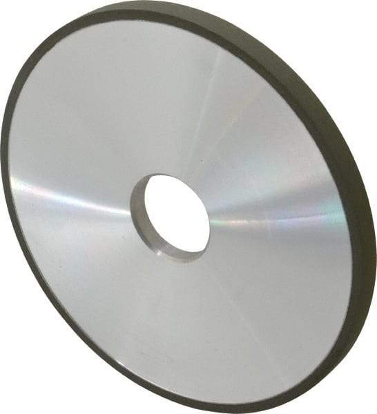Made in USA - 6" Diam x 1-1/4" Hole x 3/8" Thick, N Hardness, 220 Grit Surface Grinding Wheel - Diamond, Type 1A1, Very Fine Grade - Benchmark Tooling