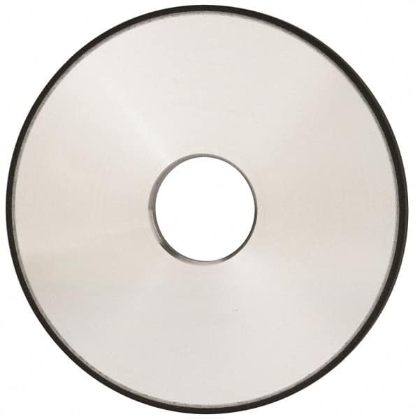 Made in USA - 5" Diam x 1-1/4" Hole x 1/4" Thick, N Hardness, 220 Grit Surface Grinding Wheel - Diamond, Type 1A1, Very Fine Grade - Benchmark Tooling