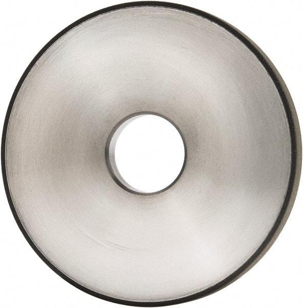 Made in USA - 5" Diam x 1-1/4" Hole x 1/2" Thick, N Hardness, 100 Grit Surface Grinding Wheel - Diamond, Type 1A1, Fine Grade - Benchmark Tooling