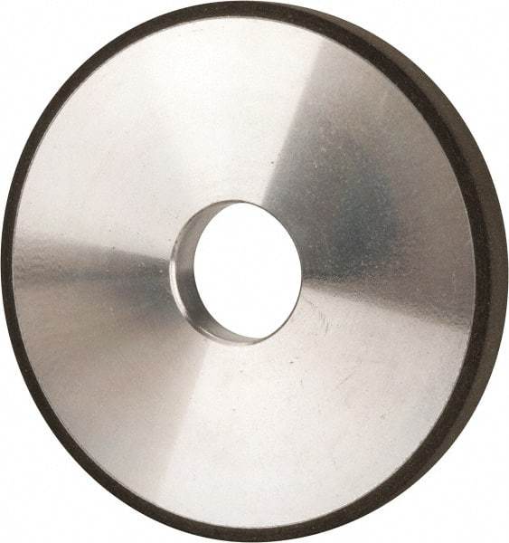 Made in USA - 5" Diam x 1-1/4" Hole x 1/2" Thick, N Hardness, 100 Grit Surface Grinding Wheel - Diamond, Type 1A1, Fine Grade - Benchmark Tooling