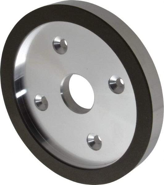Made in USA - 6" Diam, 1-1/4" Hole Size, 3/4" Overall Thickness, 150 Grit, Type 6 Tool & Cutter Grinding Wheel - Very Fine Grade, Diamond - Benchmark Tooling