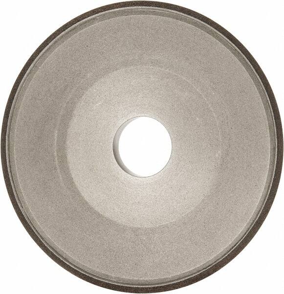Made in USA - 6" Diam, 1-1/4" Hole Size, 3/4" Overall Thickness, 150 Grit, Type 15 Tool & Cutter Grinding Wheel - Very Fine Grade, Diamond - Benchmark Tooling