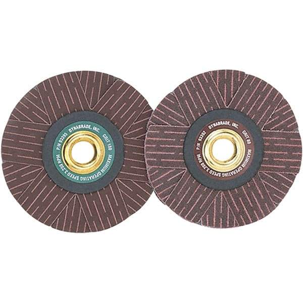 Dynabrade - 4" Diam 80 Grit Coated Sanding Star - Medium Grade, Arbor Mount - Benchmark Tooling