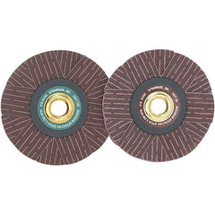 Dynabrade - 4" Diam 80 Grit Coated Sanding Star - Medium Grade, Arbor Mount - Benchmark Tooling