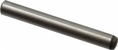 Value Collection - 3mm Diam x 25mm Pin Length Alloy Steel Standard Dowel Pin - C 58-62 Hardness, 3,340 Lb Breaking Strength, 1 Rounded End - Benchmark Tooling