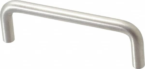 Sugatsune - 5/16" Handle Diam, Satin Finish Stainless Steel Drawer Pull - 1-11/32" Projection, 3-1/2" Center to Center, 316 Grade, 3-13/16" Wide - Benchmark Tooling