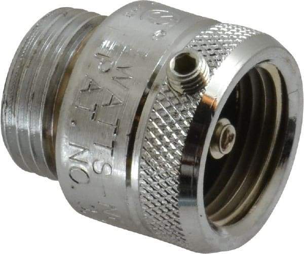 Watts - 125 Max psi, Chrome Plated Brass, Hose Connection Vacuum Breaker - EPDM Seal, Stainless Steel Spring, FIP X Hose End Connections - Benchmark Tooling