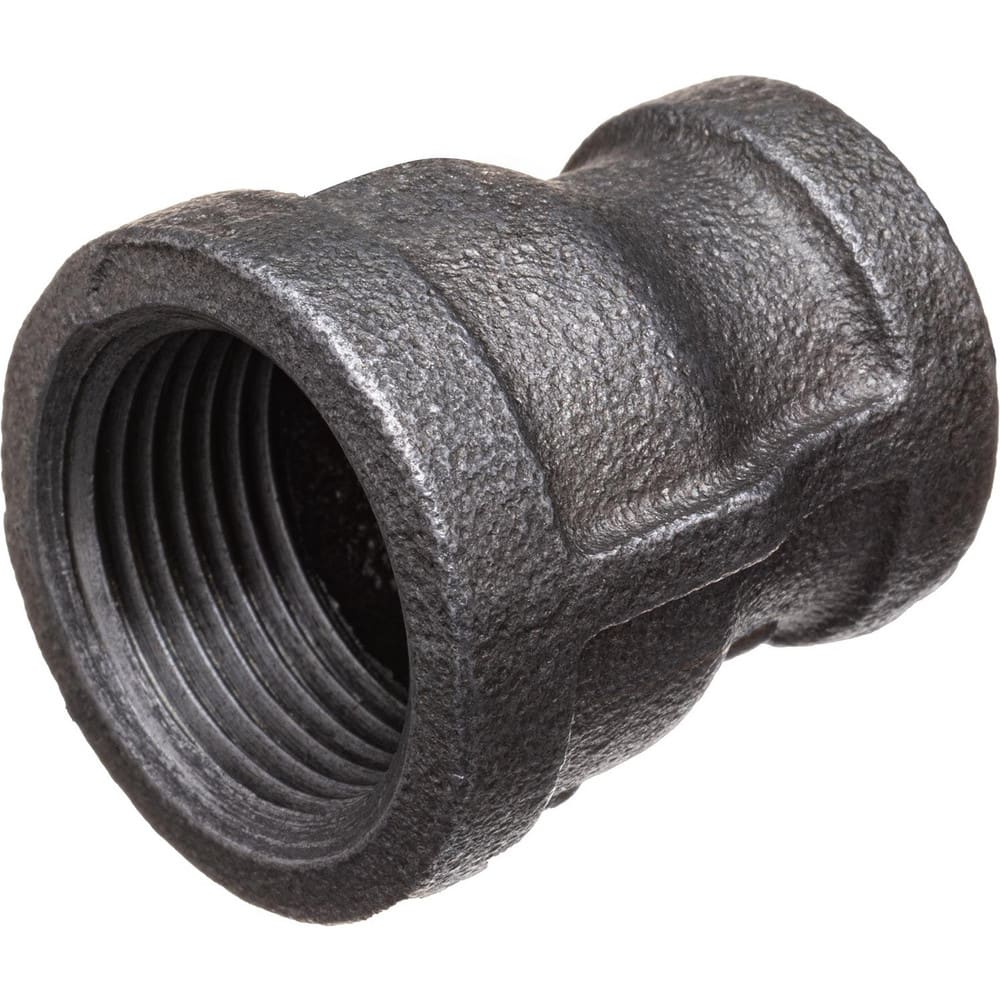 Black Pipe Fittings; Fitting Type: Reducing Coupling; Fitting Size: 3/8″ x 1/8″; Material: Malleable Iron; Finish: Black; Fitting Shape: Straight; Thread Standard: NPT; Connection Type: Threaded; Lead Free: No; Standards: ASME ™B1.2.1; ™ASME ™B16.3; ™UL