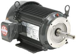 US Motors - 1.5 hp, TEFC Enclosure, No Thermal Protection, 1,735 RPM, 575 Volt, 60 Hz, Three Phase Standard Efficient Motor - Size 145 Frame, Rigid Mount, 1 Speed, Ball Bearings, 1.9 Full Load Amps, F Class Insulation, Reversible - Benchmark Tooling