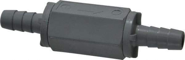 Specialty Mfr - 3/8" PVC Check Valve - Inline, Barb x Barb, 125 WOG - Benchmark Tooling