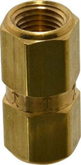 Specialty Mfr - 1/4" Brass Check Valve - Inline, FNPT x FNPT, 1,200 WOG - Benchmark Tooling