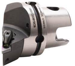 Kennametal - Left Hand Cut, Size KM80, DN.. Insert Compatiblity, Internal Modular Turning & Profiling Cutting Unit Head - 53mm Ctr to Cutting Edge, 70mm Head Length, Through Coolant, Series Kenclamp - Benchmark Tooling