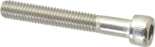 Value Collection - #10-32 UNF Hex Socket Drive, Socket Cap Screw - Grade 18-8 & Austenitic A2 Stainless Steel, Partially Threaded, 1-3/8" Length Under Head - Benchmark Tooling