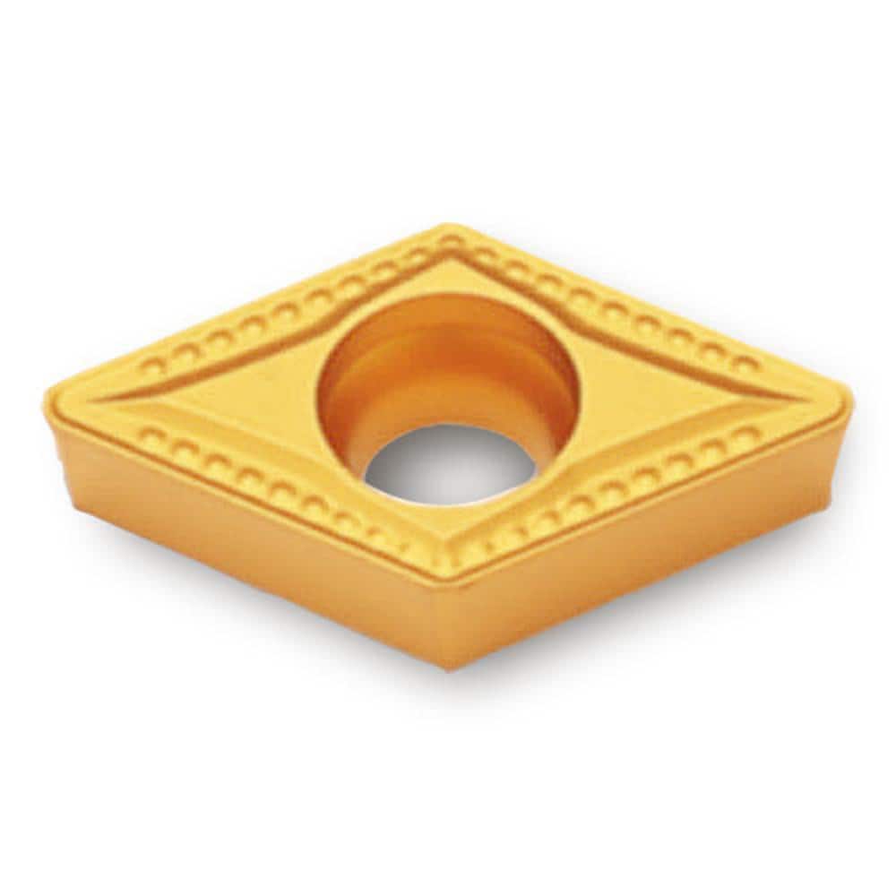 Turning Insert: DCMT32.52MT TT8020, Solid Carbide TiCN Finish, Neutral, 0.4570″ Long, 3/8″ Inscribed Circle, 0.0310″ Corner Radius, 55.0 ° N/A Diamond, Series DCMT