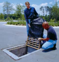 UltraTech - 48" Long x 24" Wide, Polypropylene Grate Guard - Black, Use for Oil/Sediment - Benchmark Tooling