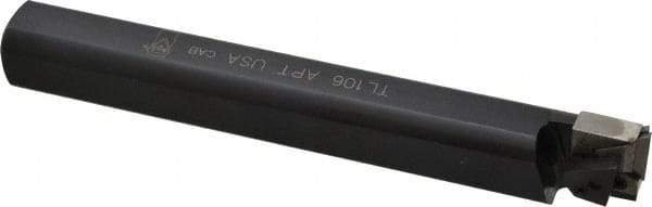 APT - 1-1/4" Min Bore Diam, 7" OAL, 1" Shank Diam, Indexable Boring Bar - TPG Insert, Screw or Clamp Holding Method - Benchmark Tooling