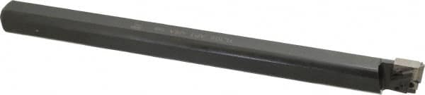 APT - 1-1/4" Min Bore Diam, 12" OAL, 1" Shank Diam, Indexable Boring Bar - TPG Insert, Screw or Clamp Holding Method - Benchmark Tooling