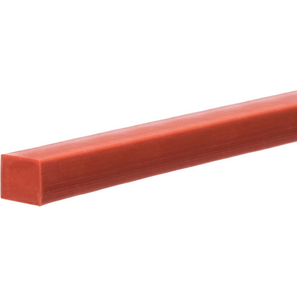 Cord Stock; Shape: Square; Material: Silicone; Coil Length: 100.0000; Diameter (Inch): 0.188; Diameter (Decimal Inch): 0.188; Square Size: 0.2; Tensile Strength: 870 psi; Hardness Rating: 70A; Minimum Working Temperature: -40 ™F; Color: Red; Maximum Work