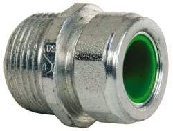 Cooper Crouse-Hinds - 0.45 to 0.56" Cable Capacity, Liquidtight, Straight Strain Relief Cord Grip - 3/4 NPT Thread, 1-5/16" Long, Steel - Benchmark Tooling