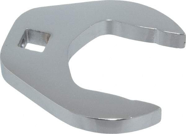 Proto - 1-3/8" 3/8" Drive Chrome Open End Crowfoot Wrench - 2.4" Head Diam x 0.38" Head Thickness - Benchmark Tooling