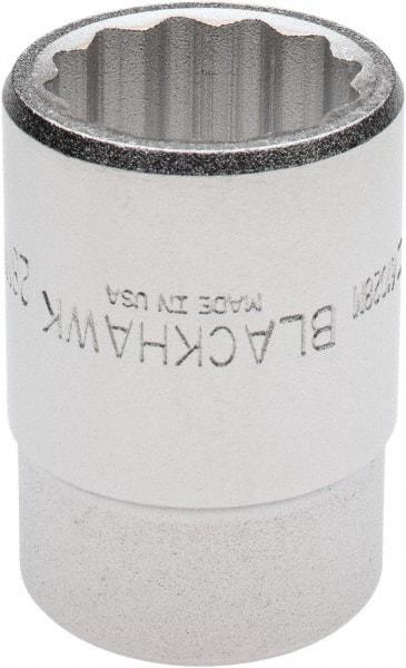 Blackhawk by Proto - 3/4" Drive, Standard Hand Socket - 12 Points, 2-13/64" OAL, Alloy Steel, Black Finish - Benchmark Tooling