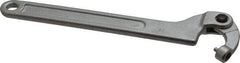 Facom - 19/32" to 1-3/8" Capacity, Satin Chrome Finish, Adjustable Pin Spanner Wrench - 6-39/64" OAL, 3mm Hook Pin Height - Benchmark Tooling