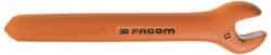Facom - 14mm Open End Wrench - 6-5/16" OAL, Single End, Insulating Elastomer Finish - Benchmark Tooling