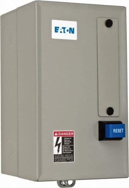 Eaton Cutler-Hammer - 480 Coil VAC, 9 Amp, Nonreversible Enclosed Enclosure NEMA Motor Starter - 2 hp at 1 Phase, 1 Enclosure Rating - Benchmark Tooling