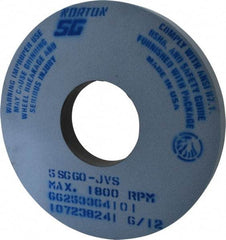 Norton - 14" Diam x 5" Hole x 1-1/2" Thick, J Hardness, 60 Grit Surface Grinding Wheel - Ceramic, Type 1, Medium Grade, 1,800 Max RPM, Vitrified Bond, No Recess - Benchmark Tooling