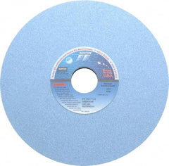 Norton - 8" Diam x 1-1/4" Hole x 1/4" Thick, K Hardness, 60 Grit Surface Grinding Wheel - Ceramic, Type 1, Medium Grade, 3,600 Max RPM, Vitrified Bond, No Recess - Benchmark Tooling