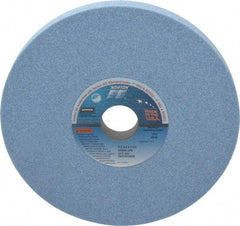 Norton - 8" Diam x 1-1/4" Hole x 3/4" Thick, J Hardness, 46 Grit Surface Grinding Wheel - Ceramic, Type 1, Coarse Grade, 3,600 Max RPM, Vitrified Bond, No Recess - Benchmark Tooling