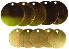 NMC - Safety & Facility Valve Tag - Tag Header: CAUTION, 1 Side, Stainless Steel - Benchmark Tooling