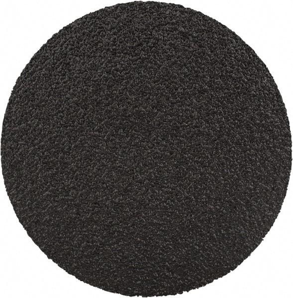 3M - 2" Disc Diam, 80 Grit, Zirconia Alumina Quick Change Disc - Type S Attaching System, Coated, Black, Medium Grade, 25,000 RPM, 501C Series - Benchmark Tooling