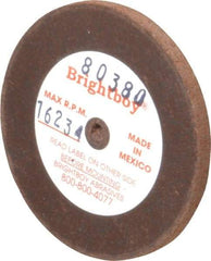 Cratex - 2" Diam x 1/8" Hole x 1/8" Thick, 46 Grit Surface Grinding Wheel - Coarse Grade - Benchmark Tooling