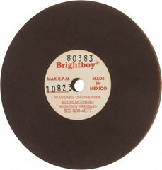 Cratex - 3" Diam x 1/4" Hole x 1/8" Thick, 46 Grit Surface Grinding Wheel - Coarse Grade - Benchmark Tooling