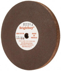 Cratex - 3" Diam x 1/4" Hole x 1/4" Thick, 46 Grit Surface Grinding Wheel - Coarse Grade - Benchmark Tooling