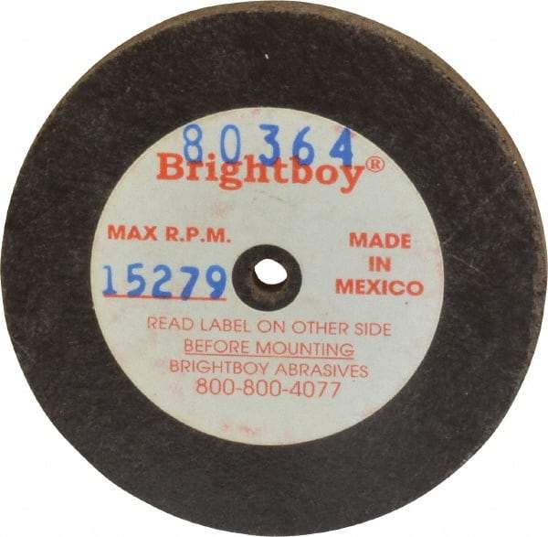 Cratex - 2" Diam x 1/8" Hole x 1/8" Thick, 46 Grit Surface Grinding Wheel - Coarse Grade - Benchmark Tooling