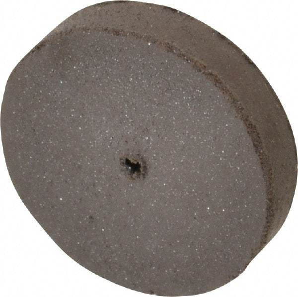 Cratex - 1" Diam x 1/16" Hole x 3/16" Thick, Surface Grinding Wheel - Silicon Carbide, Medium Grade, 25,000 Max RPM, Rubber Bond, No Recess - Benchmark Tooling
