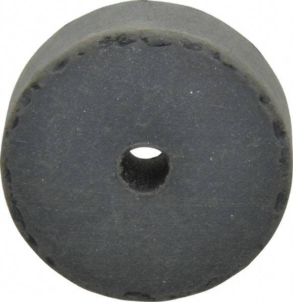 Cratex - 1-1/2" Diam x 1/4" Hole x 1/2" Thick, Surface Grinding Wheel - Silicon Carbide, Extra Fine Grade, 15,000 Max RPM, Rubber Bond, No Recess - Benchmark Tooling