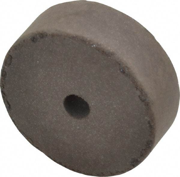 Cratex - 1-1/2" Diam x 1/4" Hole x 1/2" Thick, Surface Grinding Wheel - Silicon Carbide, Medium Grade, 15,000 Max RPM, Rubber Bond, No Recess - Benchmark Tooling